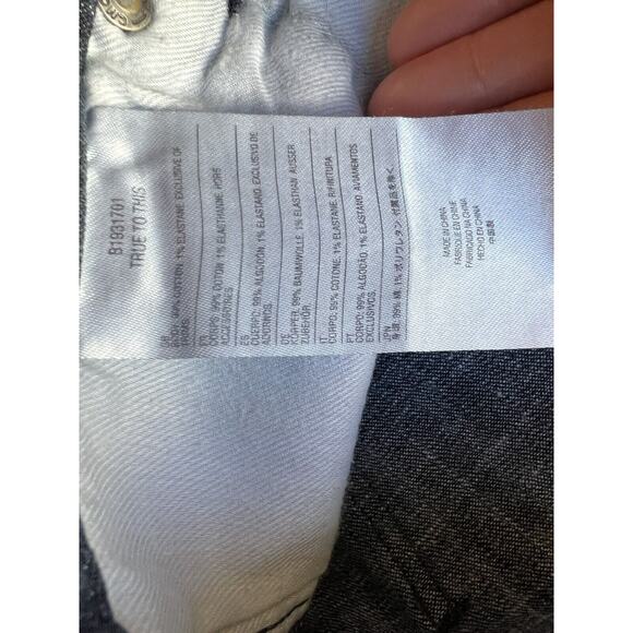 VOLCOM 1991 Straight Ankle Fit Dark Wash Denim Jeans Stretch Size 11 Waist 31 - Picture 7 of 11